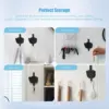 Key Hanger Hook Up Self Adhesive Hooks Safe And Durable Storage Holder Creative Black For Doorway Wall Entryway Middle Finger 5