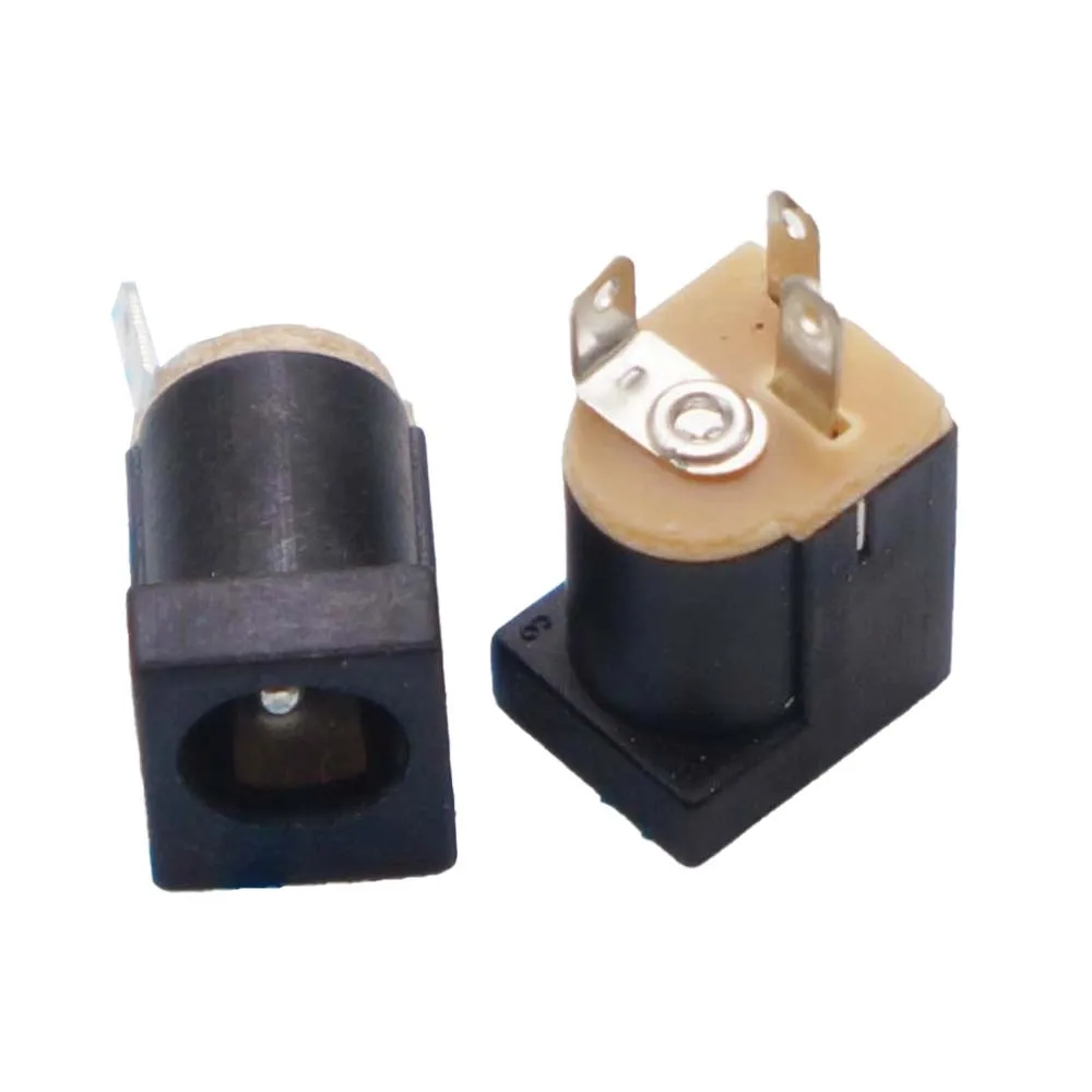

10Pcs DC-012 DC Power Supply Jack Socket 5.5X2.1MM 5.5-2.1MM 180 Degree Pin