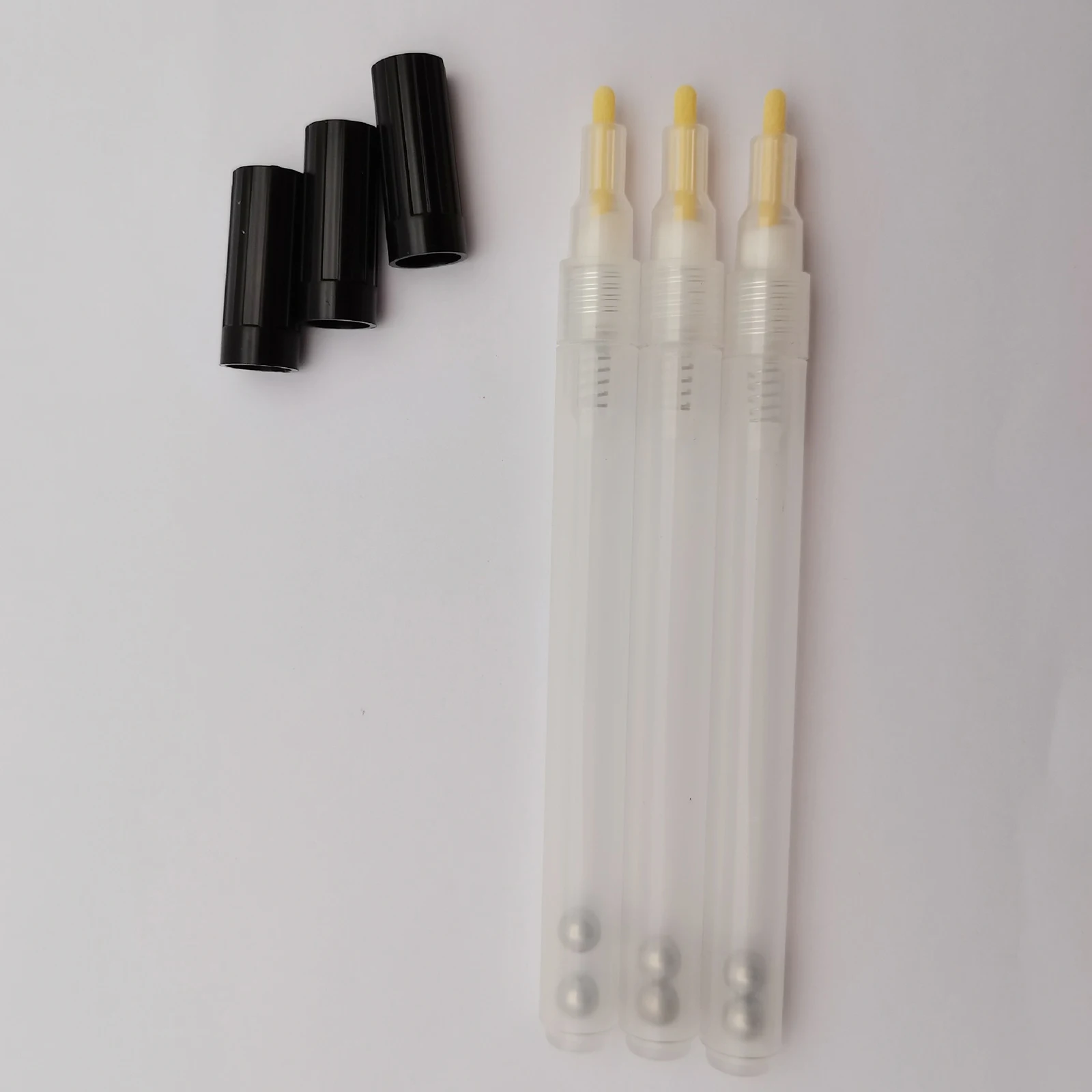 빈 필링 블랭크 1mm 페인트 터치 마커, 자신의 아트로 채우기, 잉크 펜, 유화 팁 그래피티용 아크릴 어플리케이터, 5 개