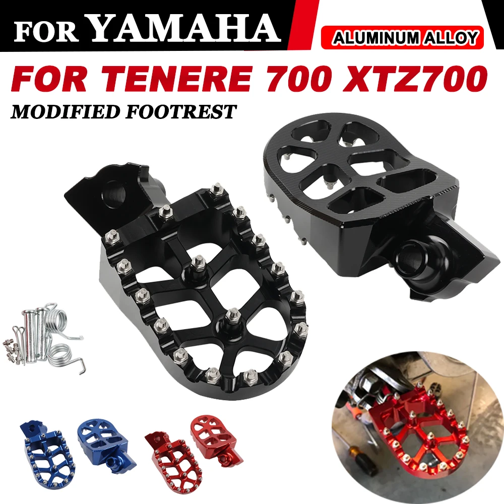 

Подставки для ног подножки подножки колышки педали для Yamaha Tenere700 XTZ Tenere 700 XTZ700 2019-2022 2023 2024 аксессуары для мотоциклов