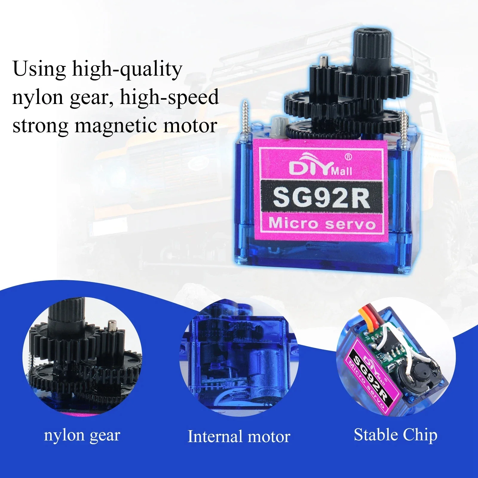 Micro Servomoteur SG92R 9g Rotation Continue 360° 270° 180° RC