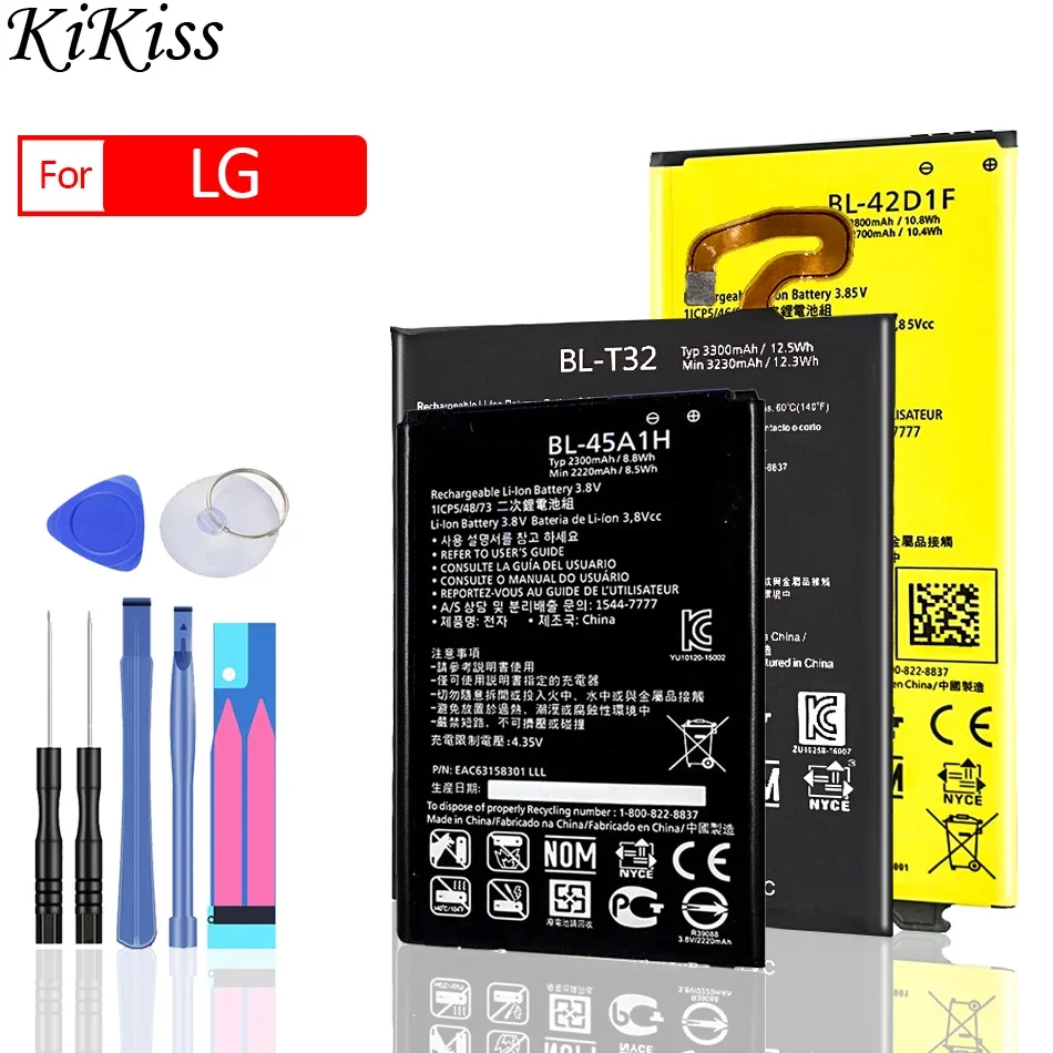 Batteria Bl-42D1F Bl-53Qh Bl-T3 Bl-T32 Bl-T39 Bl-T41 Bl-T8 Fl-53Hn Lgip-550N Per Lg P880 P895 P990 G G5 G6 G7 G8 Thinq Flex Ls993