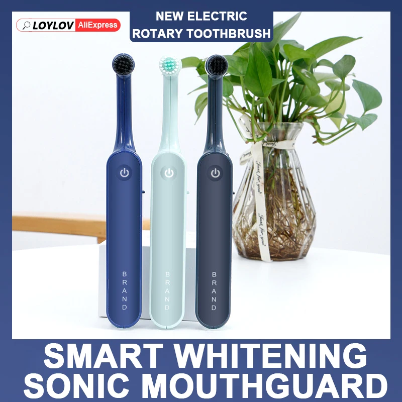 【海外正規品】 Adult Electric Rotary Toothbrush Home Waterproof Soft Bristle