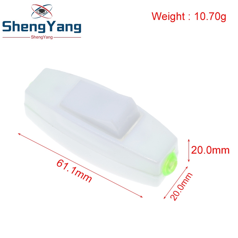 TZT 2019 Rocker Switch AC 110V 220V 6A Lnline ON/OFF Table Lamp Desk Light Cord Control Switch Dropshipping 0105