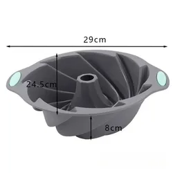 High - Temperature Resistant Silicone Cake Mold (1PC gray)