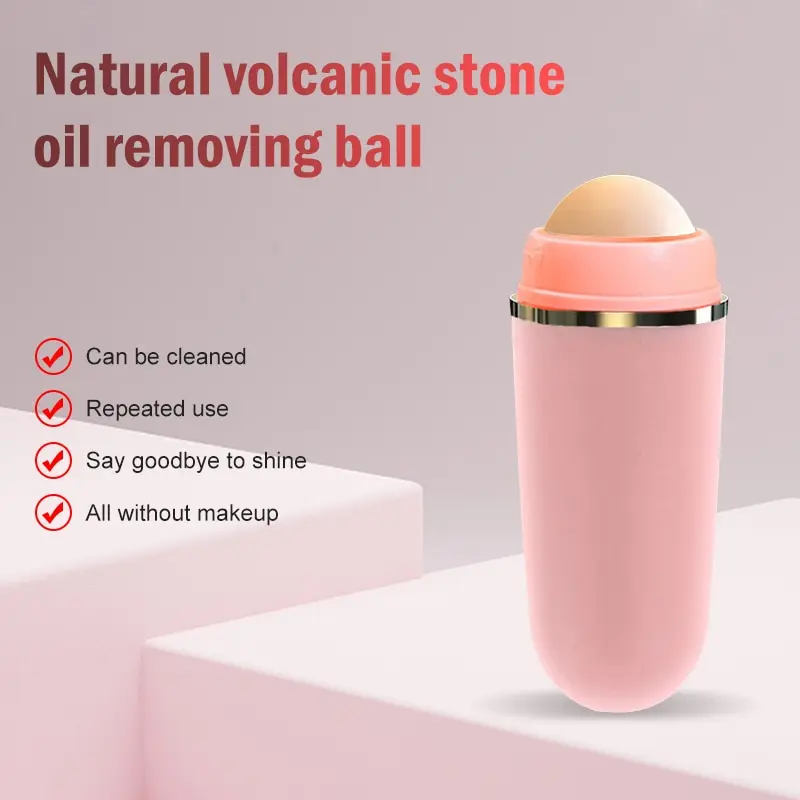 Facial Oil Absorbing Ball Volcano Stone Portable Facial Oil Removing Pore Cleaning Non Makeup Removing