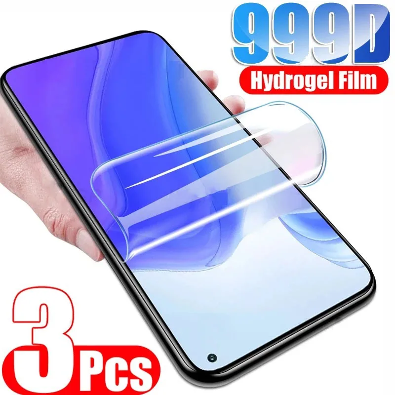 3 Pz Pellicola Idrogel Per Xiaomi Mi 11 9 12 Lite 5G 10T Pro Pellicola Salvaschermo Su Xiaomi Mi 10 11I 8 6 9T Pro Se A3 A1 A2 Lite Film