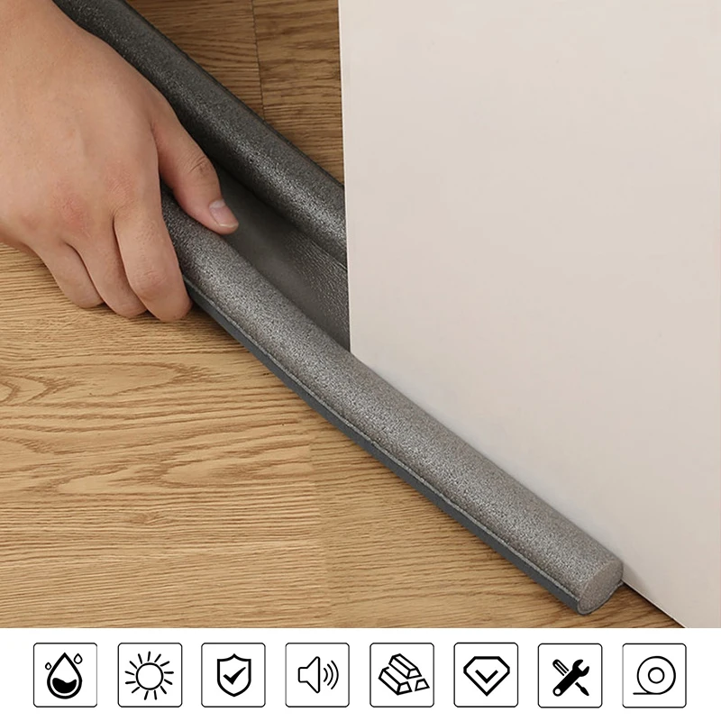 Door Seal Strip Windproof Soundproof Draught Excluder Door Bottom Guard Double Protector Dust-proof Blocker