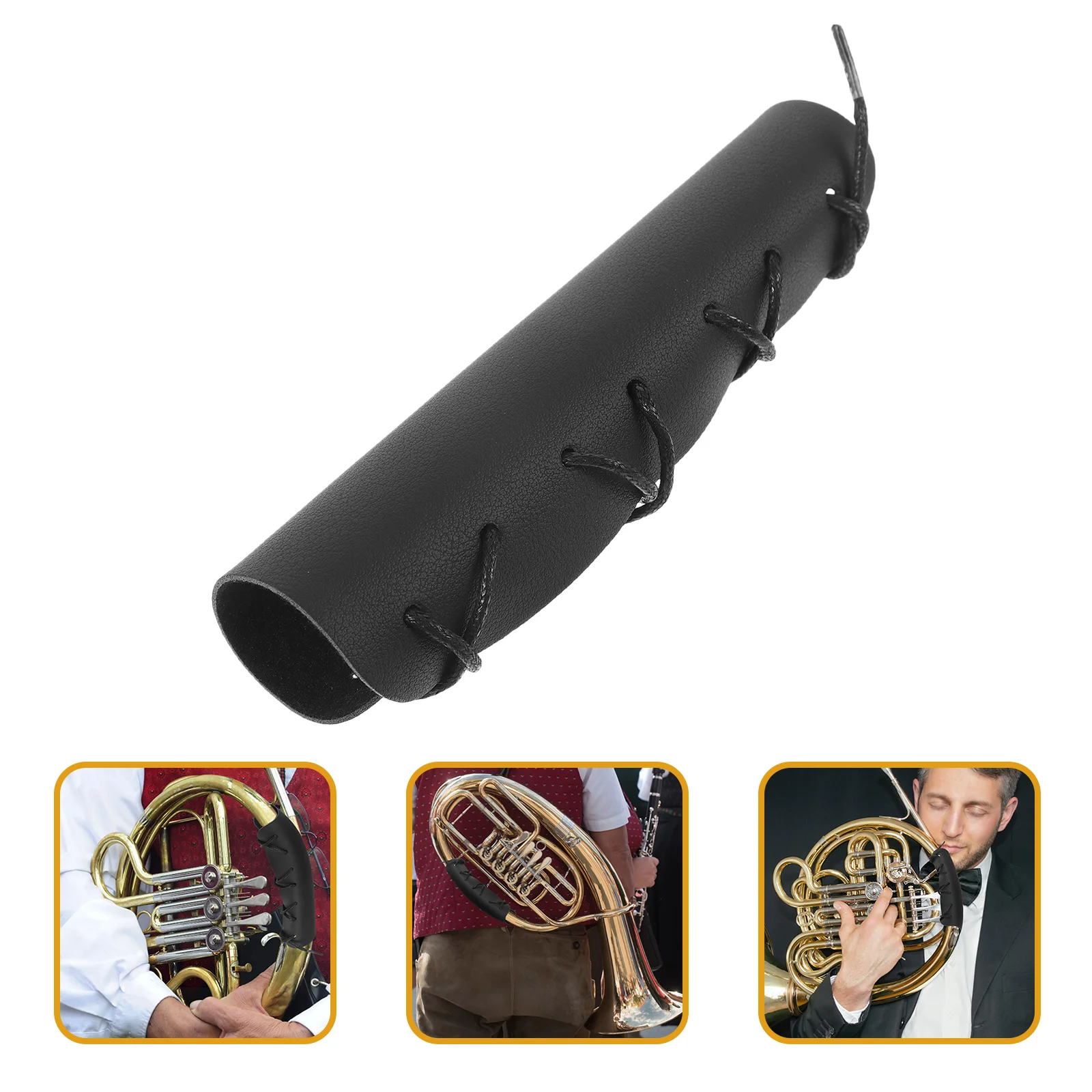 

Jacket Replace French Horn Gloves Pads Guard for Replacement Pu Anti-skid with Strap