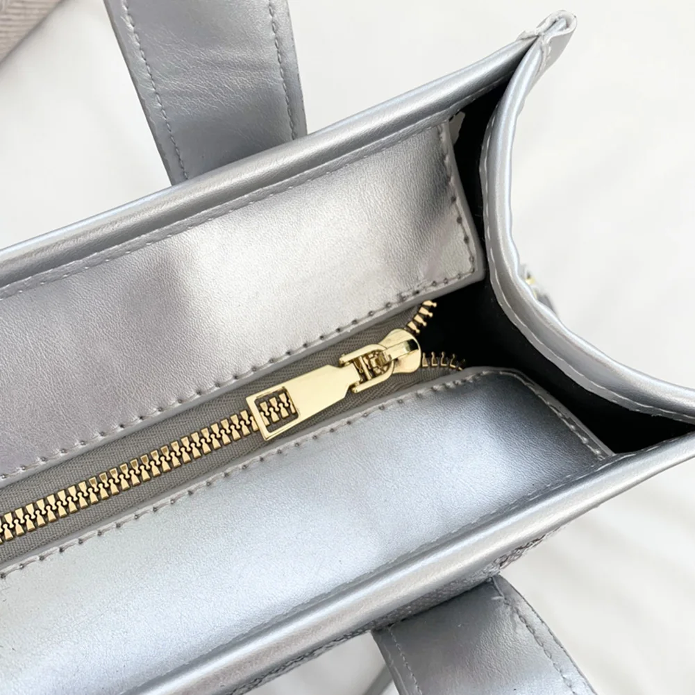 Borsa a mano piccola da donna con paillettes, stampa di lettere, borsa a mano di design, borsa a tracolla con tracolla a tracolla_voghion.com