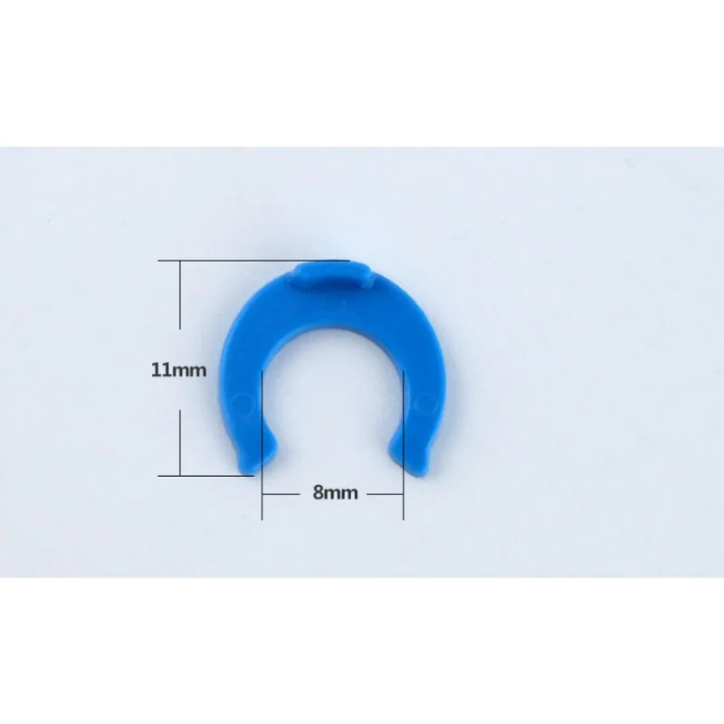 PE Pipe Fitting 100Pcs 1/4 3/8 OD Tube Blue Clip C-ring Hose Quick Connector Aquarium RO Water Filter Reverse Osmosis System