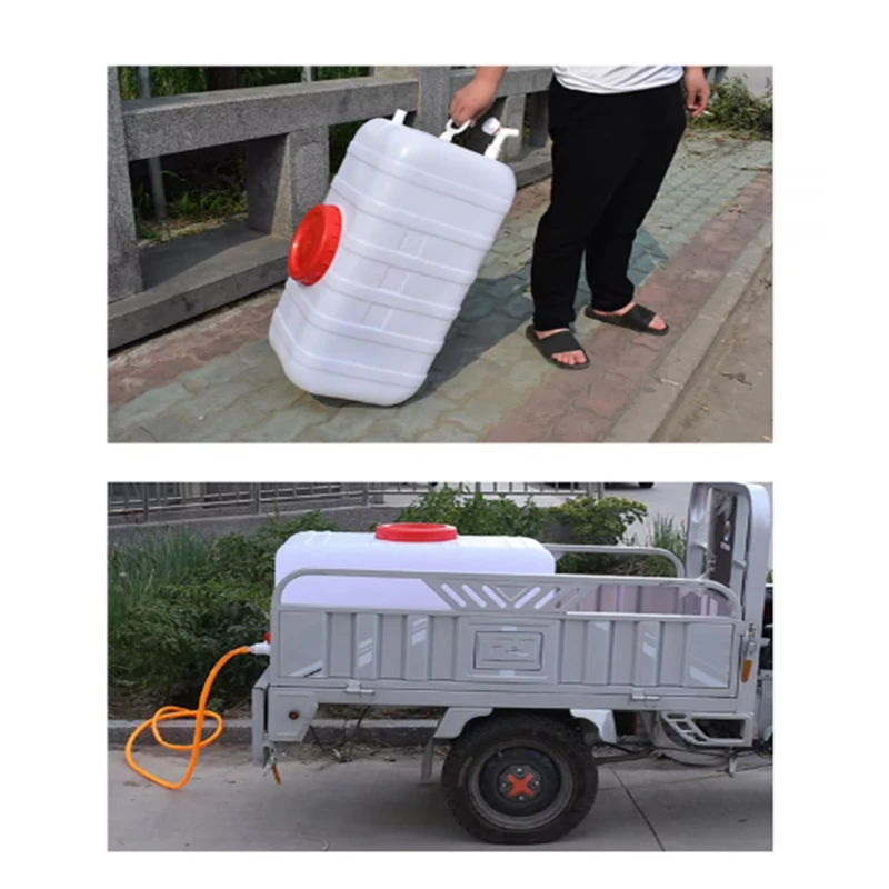 RV Horizontal Water Storage Bucket Domestic Water Tank Plastic Bucket Extra Large Thickened Rectangular Large Capacity