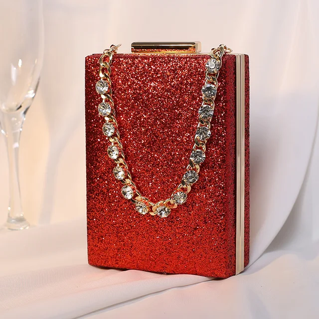 Women Diamond Evening Clutch Bags - Image 6