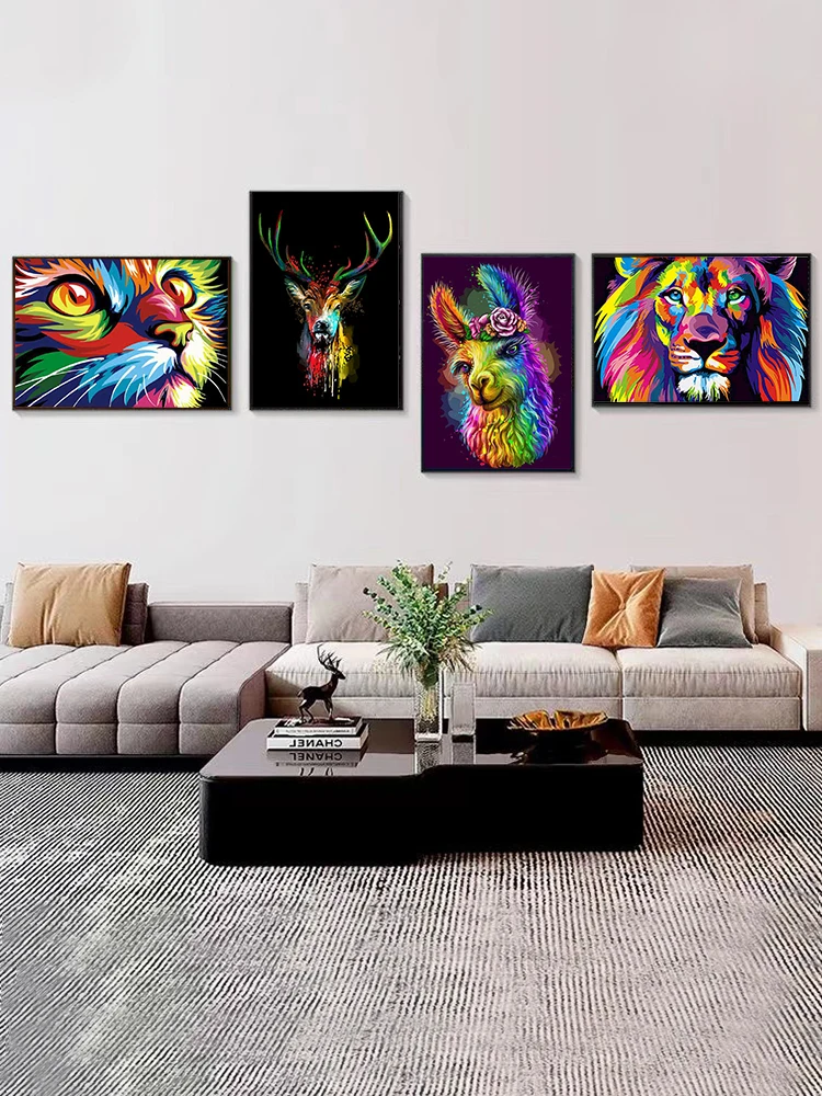 Painting By Numbers Kits Diy Paint By Numbers Animal Kit Oil Painting By Number On Canvas Coloring Picture Handmade Gift For Adult Unique Gift Home Decor