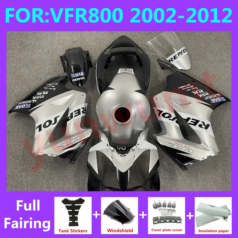 Motorcycle Fairings Kit Fit For Vfr800 2002 2003 2012 VFR 800 02 03 04