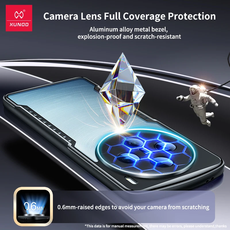 Xundd For VIVO X100 Pro X100 Case,Airbag Shockproof Shell Arc-shaped Edge Camera Full Protection Game Cover For VIVO X100 Pro