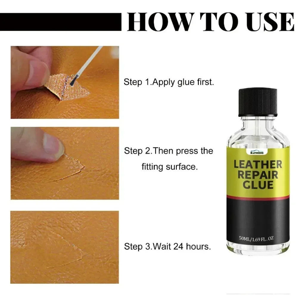 Leather Repair Gel Liquid Leather Repair Gel Skin Refurbish Tool Holes Scratch Cracks Restorer For Car Seats Sofa Jacket Purse Shoes