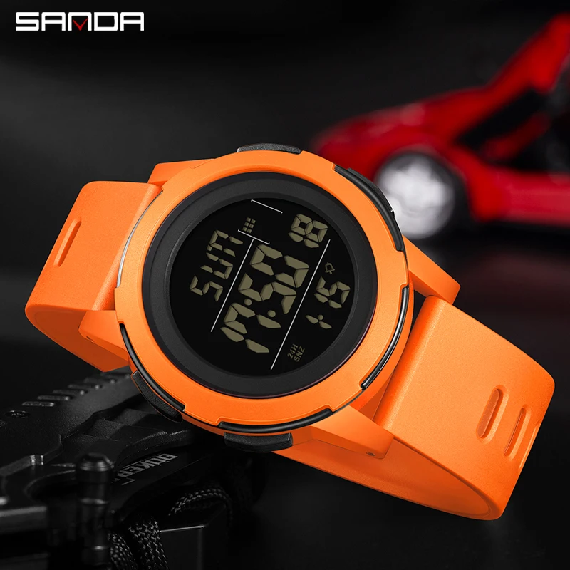 

SANDA Digital Watch Men Military Army Sport Wristwatch Top Brand Luxury LED Stopwatch Waterproof Male Electronic Clock Gift 2188