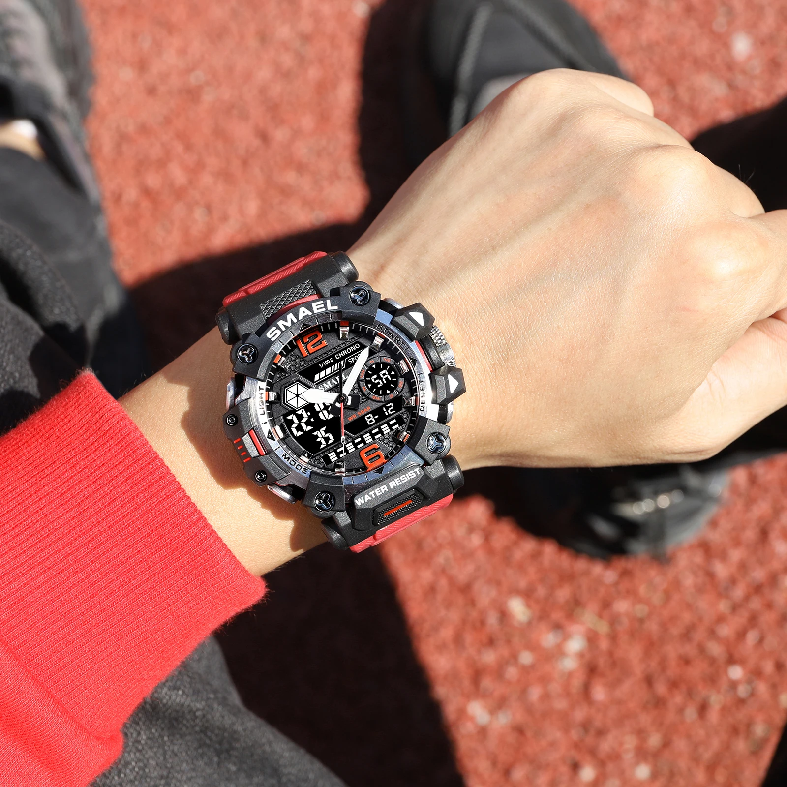 Quartz Watch Men Waterproof Watches Janpenese Quartz Chronograph Heavy-Duty Watch Men Alarm Electronic Wristwatch