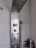 หัวฝักบัวสี่เหลี่ยม ABS ขนาด138x213มม. หัวฝักบัวแบบมีรูขนาด6*10อุปกรณ์เสริมหัวฝักบัวแบบหยดน้ำ 6