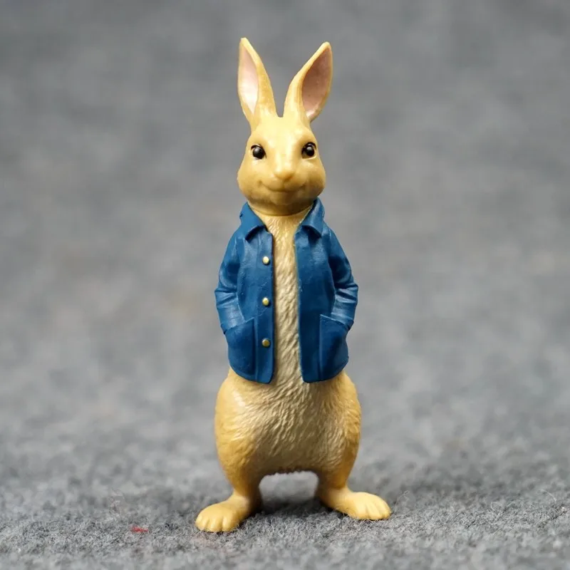 Cartoon small rabbit ornaments  pastoral bunny decoration exquisite tabletop model
