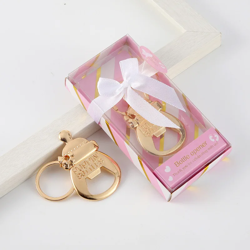 Zinc Alloy Beer Bottle Opener Keychain for Parties