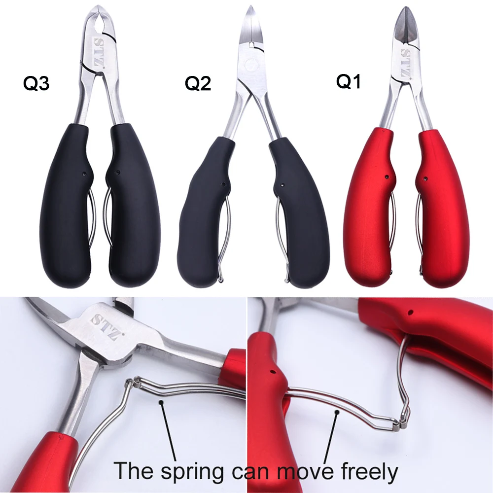 Podiatry Nail Clippers Nail Correction Nippers Clipper Cutter Dead Skin Dirt Remover Stainless Steel Knife Pedicure JIQ1-8-2 1PC