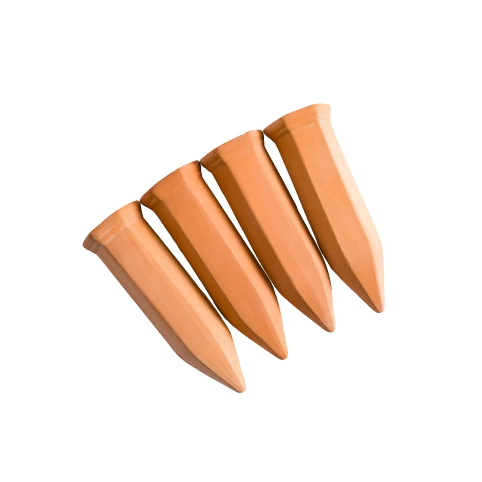 Confezione Da 4 Punte Autoirriganti A Forma Di Riccio, In Terracotta Per Piante Da Interno E Da Esterno~p124393892