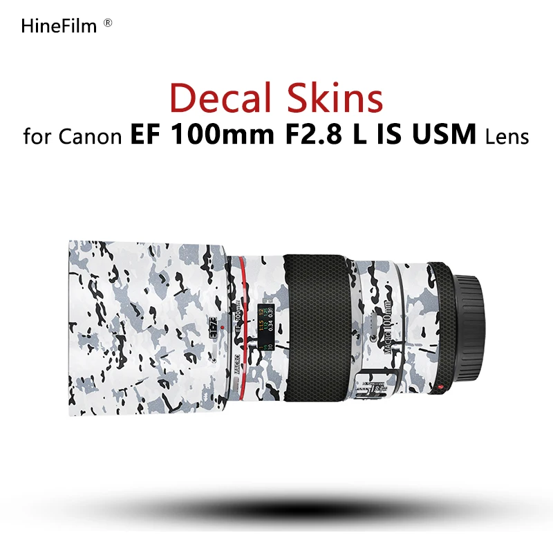 Per Canon Ef100F2.8 Marco Lens Sticker Decal Skin Per Canon Ef 100Mm F/2.8L Is Usm Protector Coat 100 F2.8 Lens Wrap Cover Film