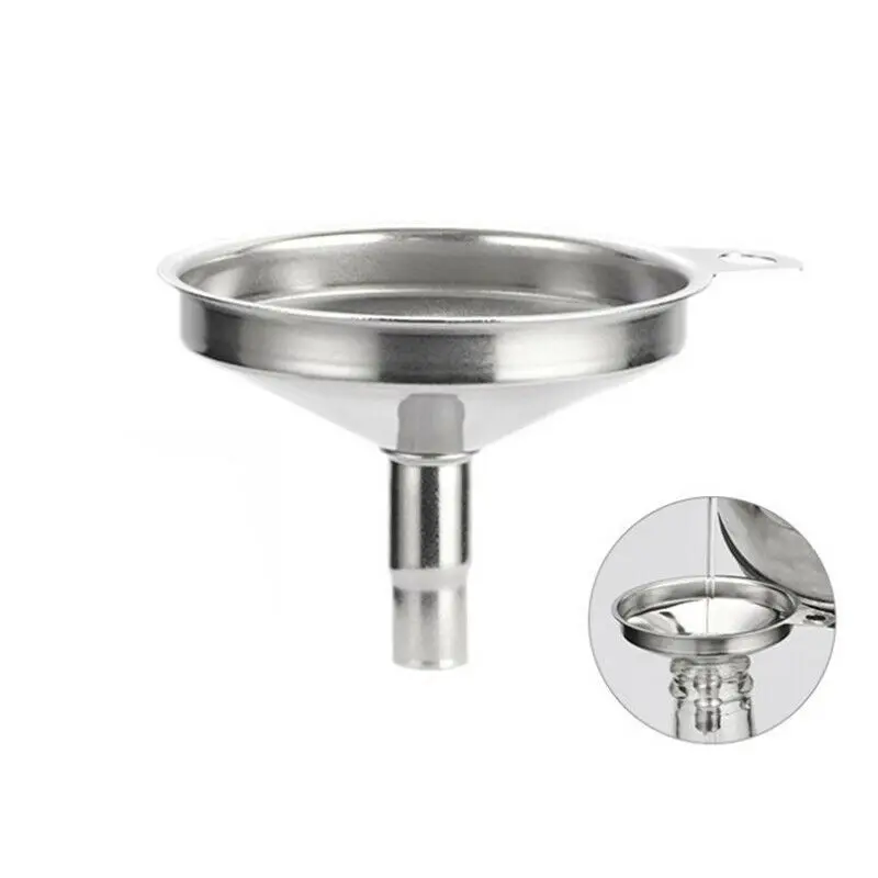 1pc Stainless Steel Mini Funnel Filling Hip Flask Beer Liquid Oil Tools