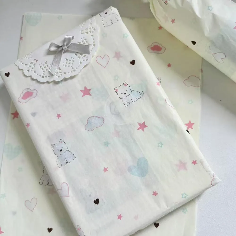 Vierblättriges Kleeblatt-Seidenpapier, gemustert, Eiscreme-Seidenpapier, Seidenpapier-Packung, bunt, für Party-Dekoration, Urlaubsgeschenk – Detail 7