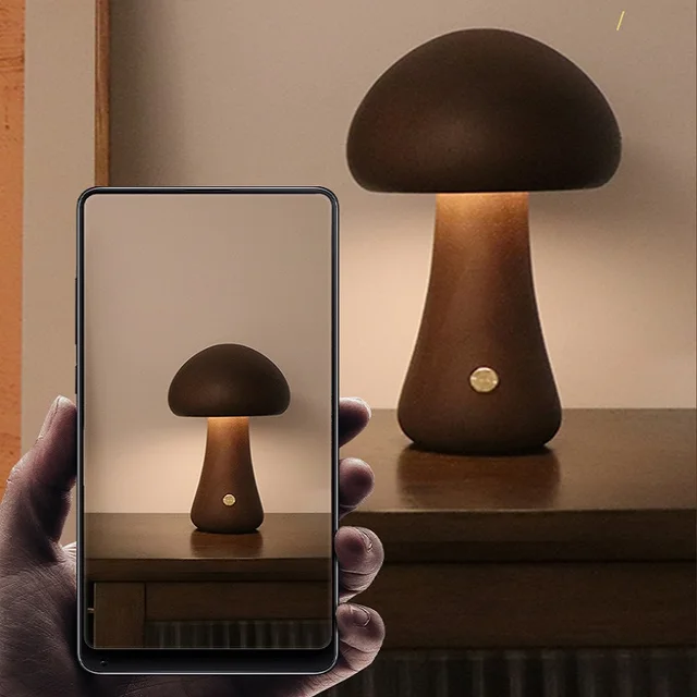 Lampe de chevet LED tactile en forme de champignon, luminaire décoratif d'intérieur – Image 5