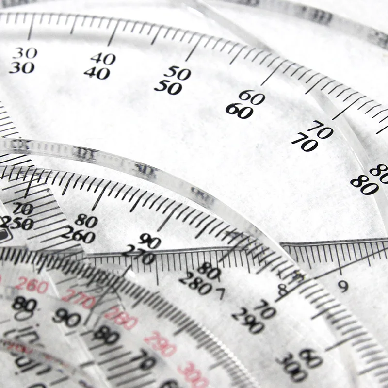 Portable 10-20CM Plastic Goniometer Ruler with Swing Arm - School Office Supplies