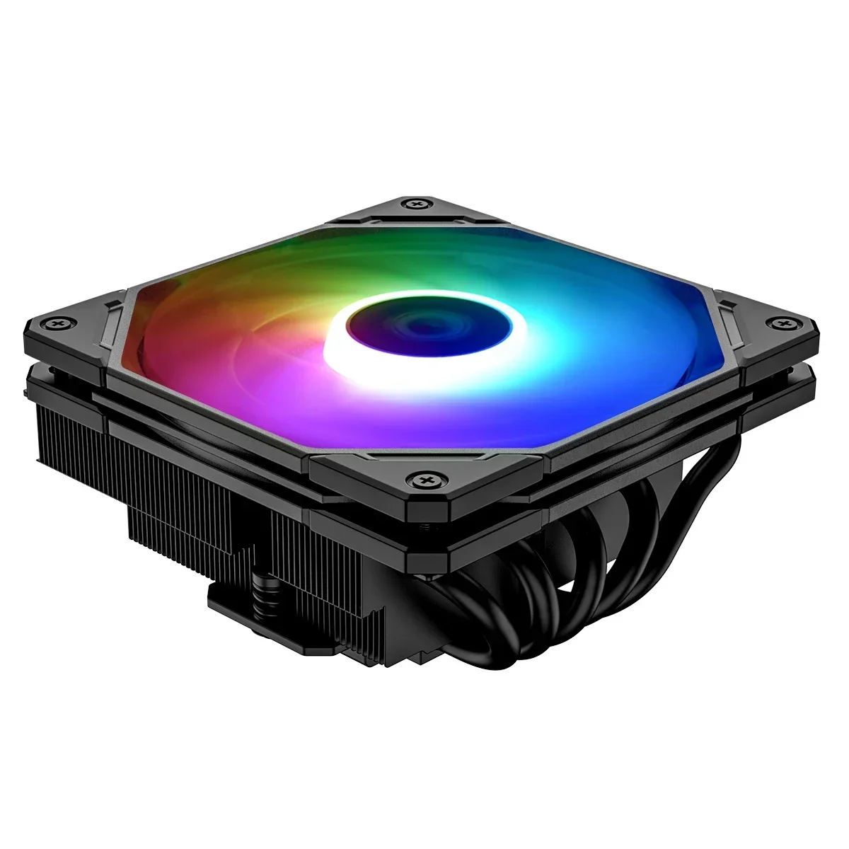 CPU Radiator ID-Cooling IS-55 Black Low Profile LGA2011 LGA1700 1200 115x AM5 AM4 5 Heatpipe 12cm Fan Cooling 55mm Ryzen 7000