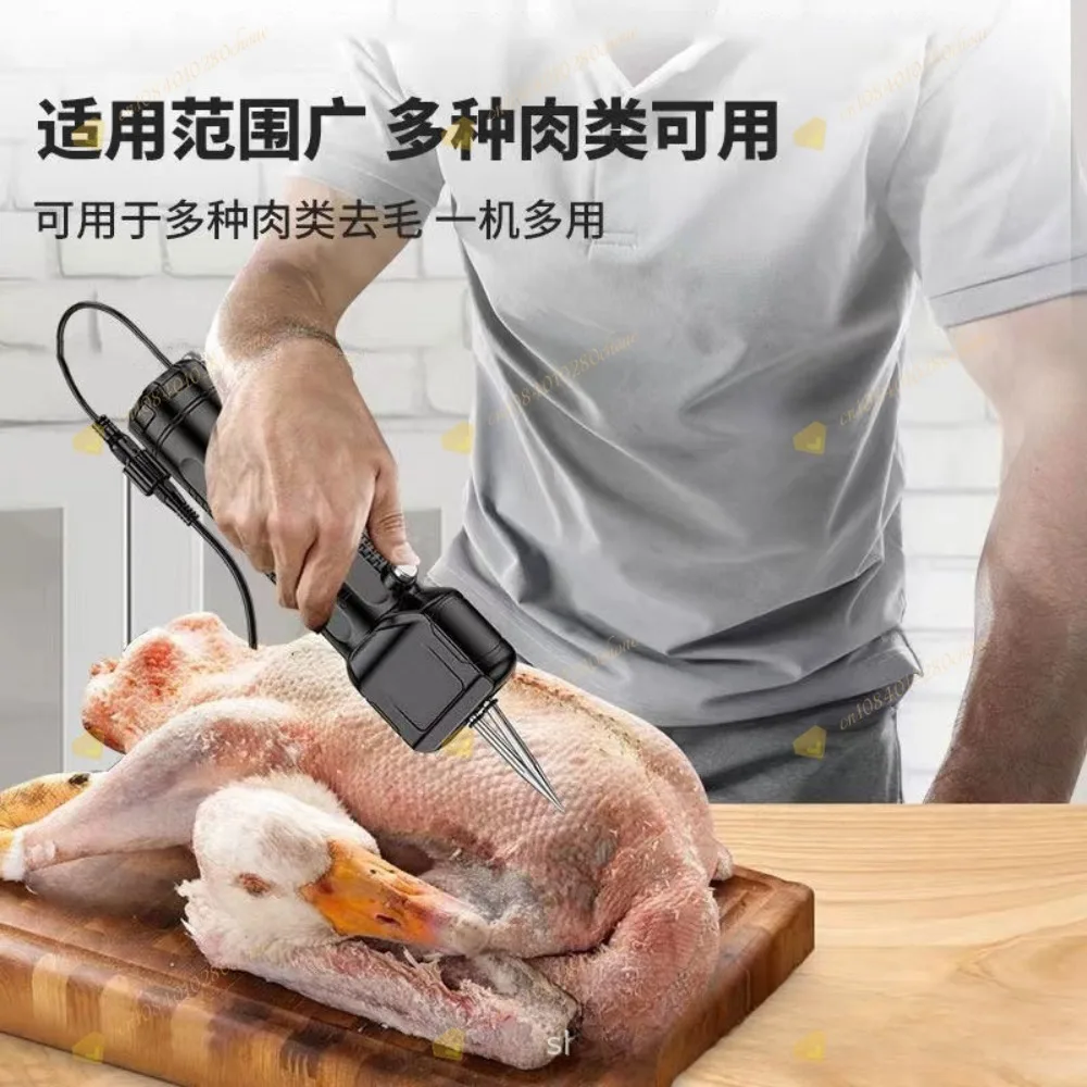 Poultry Electric Hair Removal Machine, Handheld Chicken Duck Goose Plucker, Hous