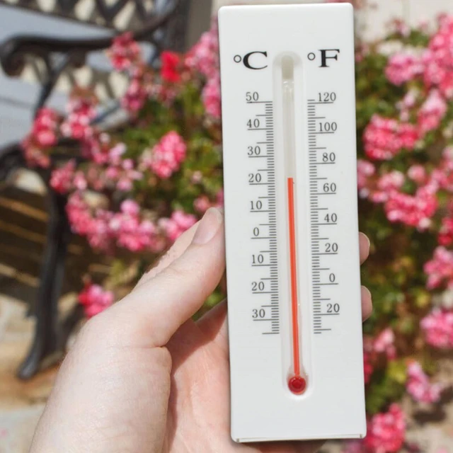 Wall Thermometer For Home Wall Mounted Thermometer Garage Thermometer With  High Accuracy & Celsius/Fahrenheit / For Patio Garden - AliExpress