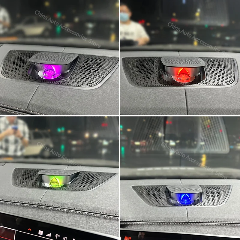 LED 오디오 커버, BMW G05 X5 G07 X7 시리즈용, 전면 후면 도어 글로우 트위터, 야광 스피커 커버, 야간 조명 샤인 스피커 키트