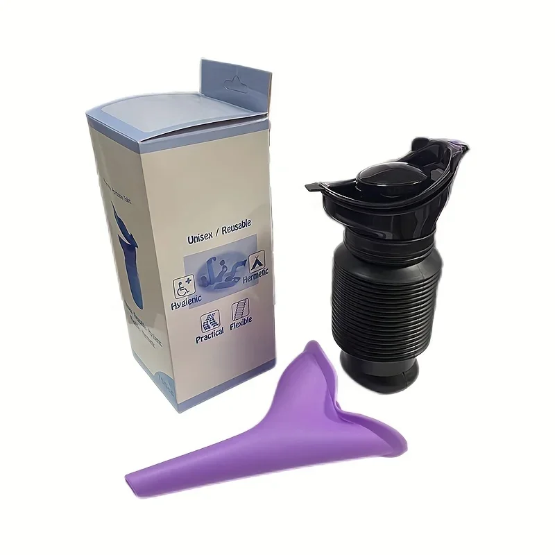 2pcs Portable & Reusable Travel Urinal for Men and Women Ideal for Camping Long-Distance Driving & Vehicle Use