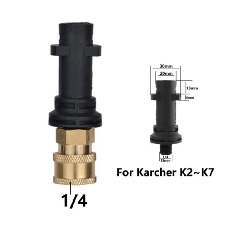 HeavyDuty Pressure Washer Quick Release Adapter 1/4" for AR Blue Karcher LAVOR Black & Decker Bosch Upgrade Your Experience