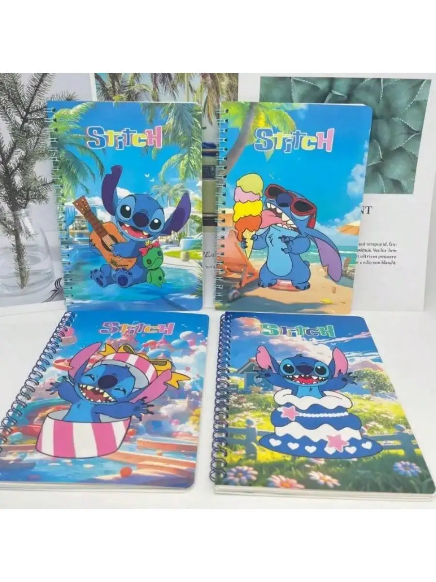 스티치 A5 스파이럴 노트북 독특한 색상 디자인 일상 사무용품, 학생/전문가용 학교 프로젝트에 완벽