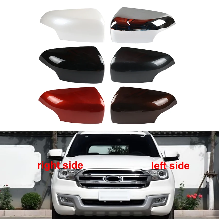 

For Ford Everest Ranger Car Accessories Outer Rearview Mirrors Cover Rear View Mirror Shell Housing Color Painted