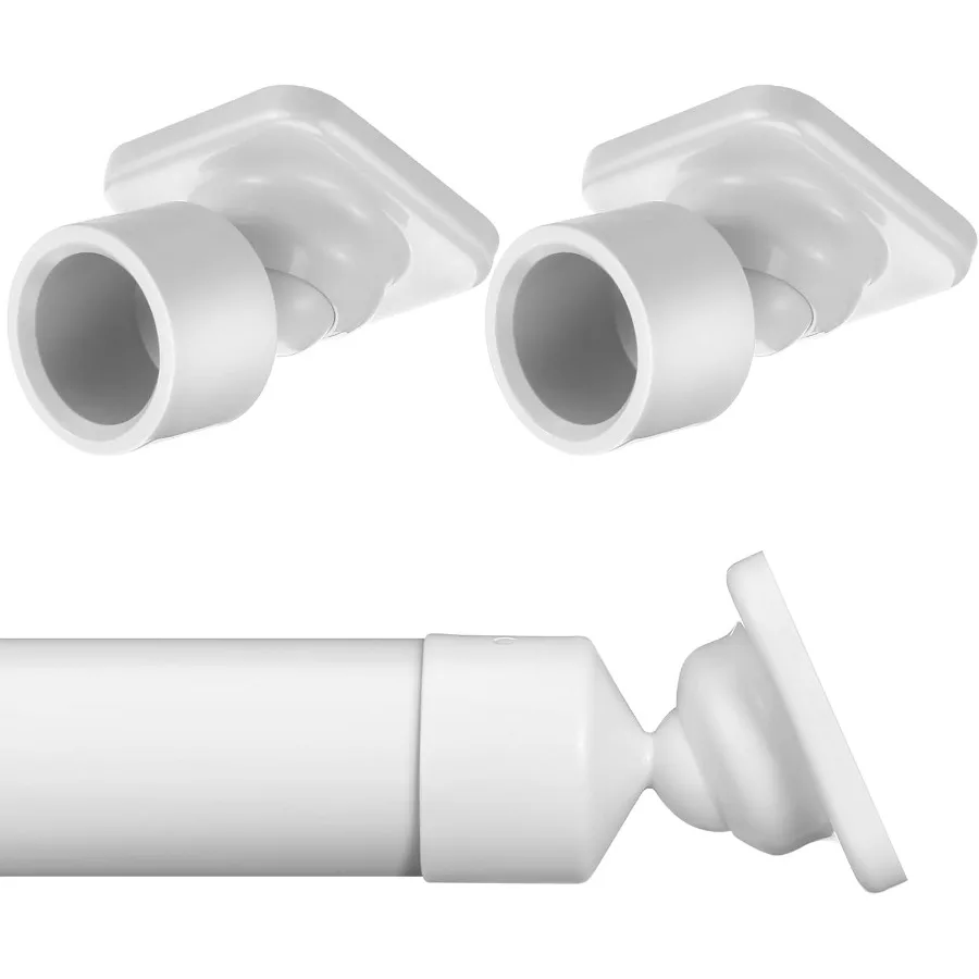 Angled Shower Rod Mount Bracket for Sloped Walls