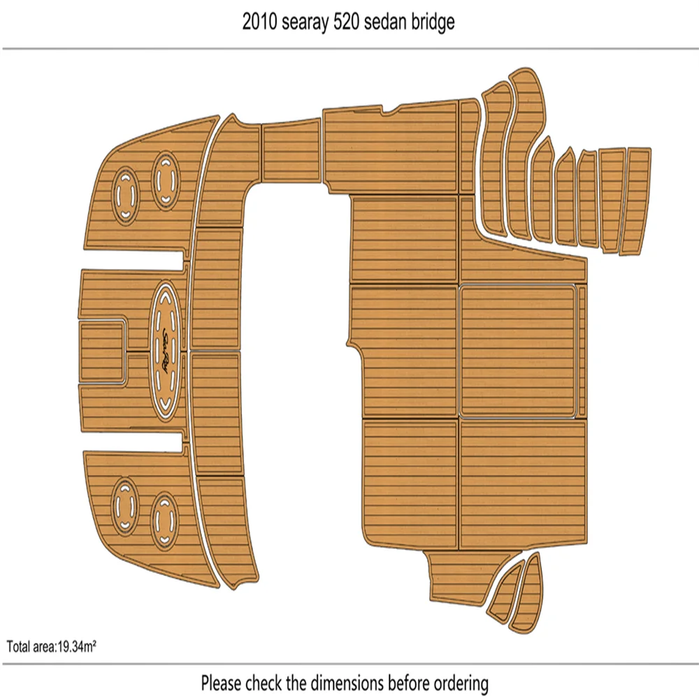 

2005-2013 searay 520 sedan bridge swim platform & cockpit 6mm EVA Foam floor SeaDek MarineMat Gatorstep Style Self Adhesive