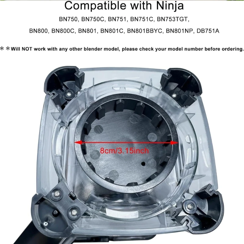 Replacement Parts for BL660/BN750/BL610 72 Oz (9 Cups) Pitcher Driver Clutch Pin Set Accessories 5