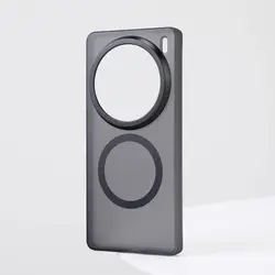 Luxury Skin Feel Matte Magnetic Phone Case - Shockproof Bumper for ViVo X200 Ultra (Black)