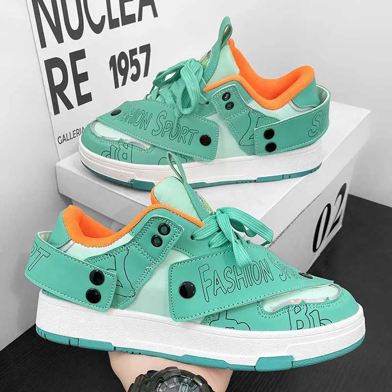 

2023 Trendy Men's and Women's Skateboarding Shoes Casual and Versatile Sports Shoes Detachable and Diverse Couple Shoes Size 45