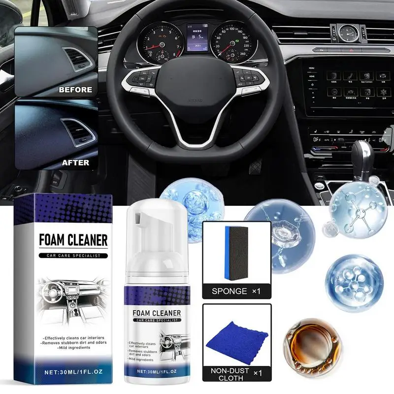

Спрей для очистки автомобильной пены, многофункциональный пенораспылитель для чистки интерьера автомобиля, ткани для кожи, стекла