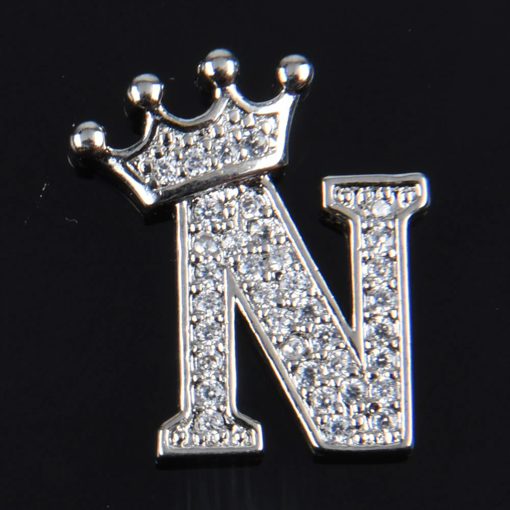 Hot Sale Metal Croc Shoe Charms Crown Letter Bling Rhinestone Shoes Decorations High Quality Butterfly Wristband Accessories