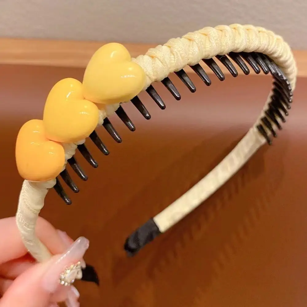 Sweet Love Hear Children Teethed Hair Hoop Korean Floral Hair Wear Flower Kids