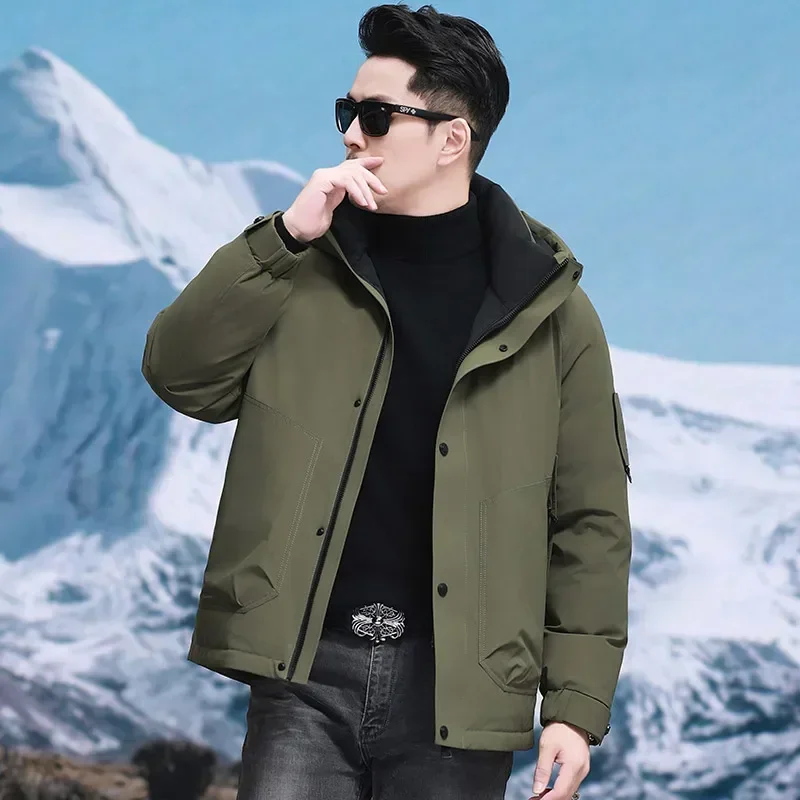 thumbnail image 1 of Ropa de diseñador para hombre, chaquetas cortas de plumón de pato con relleno para hombre, chaquetas de plumón de invierno de lujo para hombre, abrigos casuales tipo saco para hombre, 1 of 5